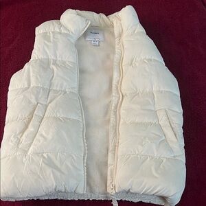 Old Navy Kids Ivory Puffer Vest